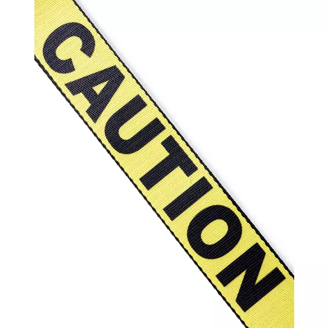 Buckle-Down Caution Tape Seatbelt Belt at Spencer's