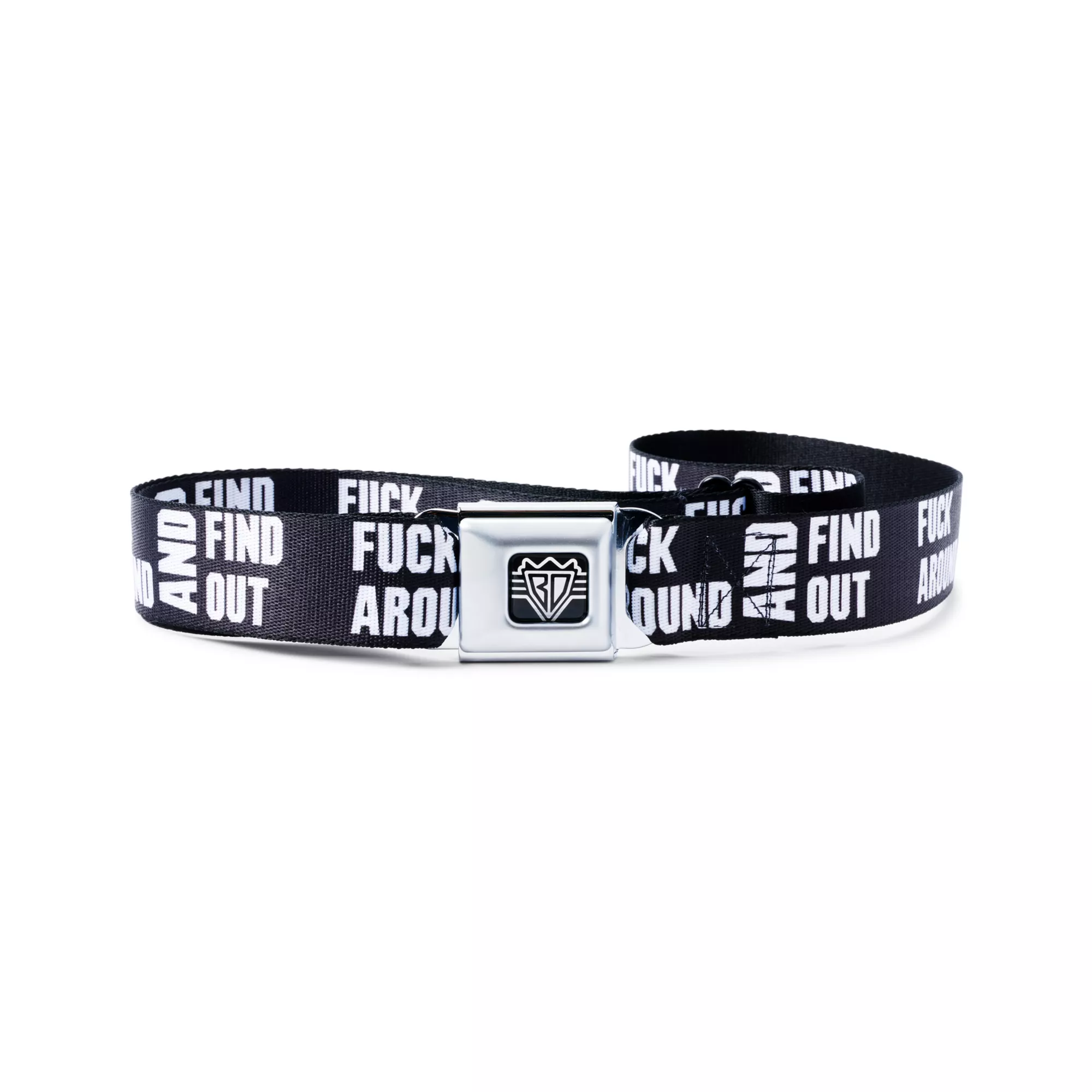 Buckle-Down Fuck Around and Find Out Seatbelt Belt at Spencer's