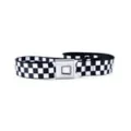 Black and White Checkered Seatbelt Belt at Spencer's