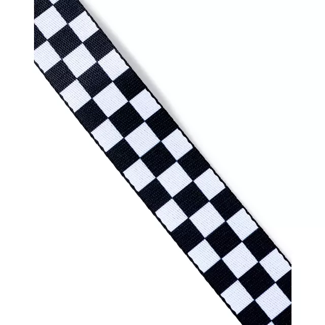 Black and White Checkered Seatbelt Belt at Spencer's