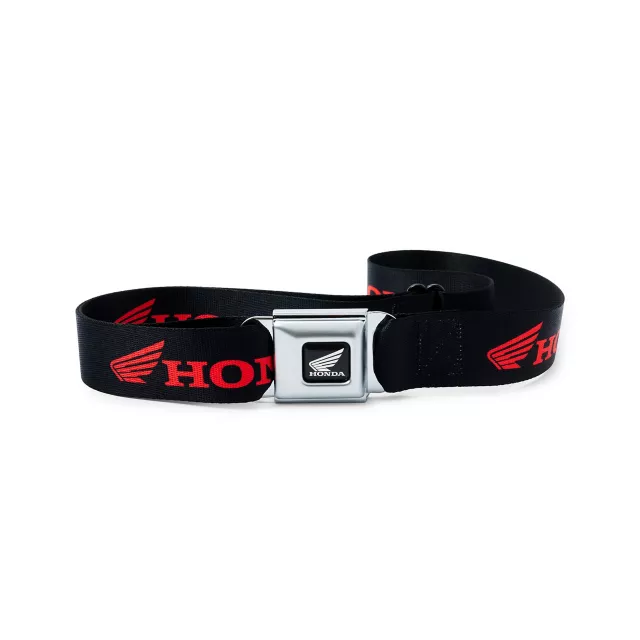 Buckle-Down Black and Red Honda Moto Seatbelt Belt at Spencer's
