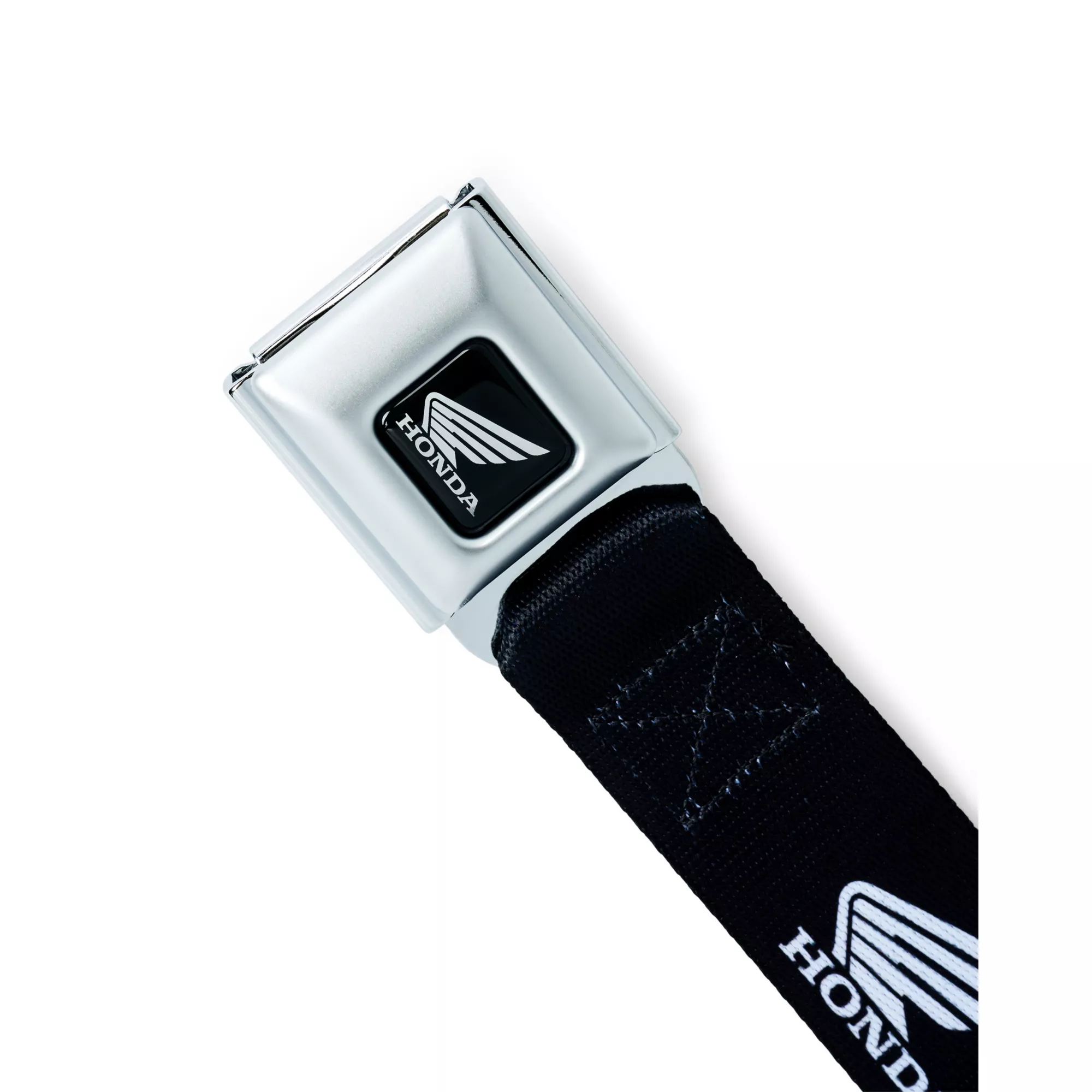 Buckle-Down Black and White Honda Moto Seatbelt Belt at Spencer's