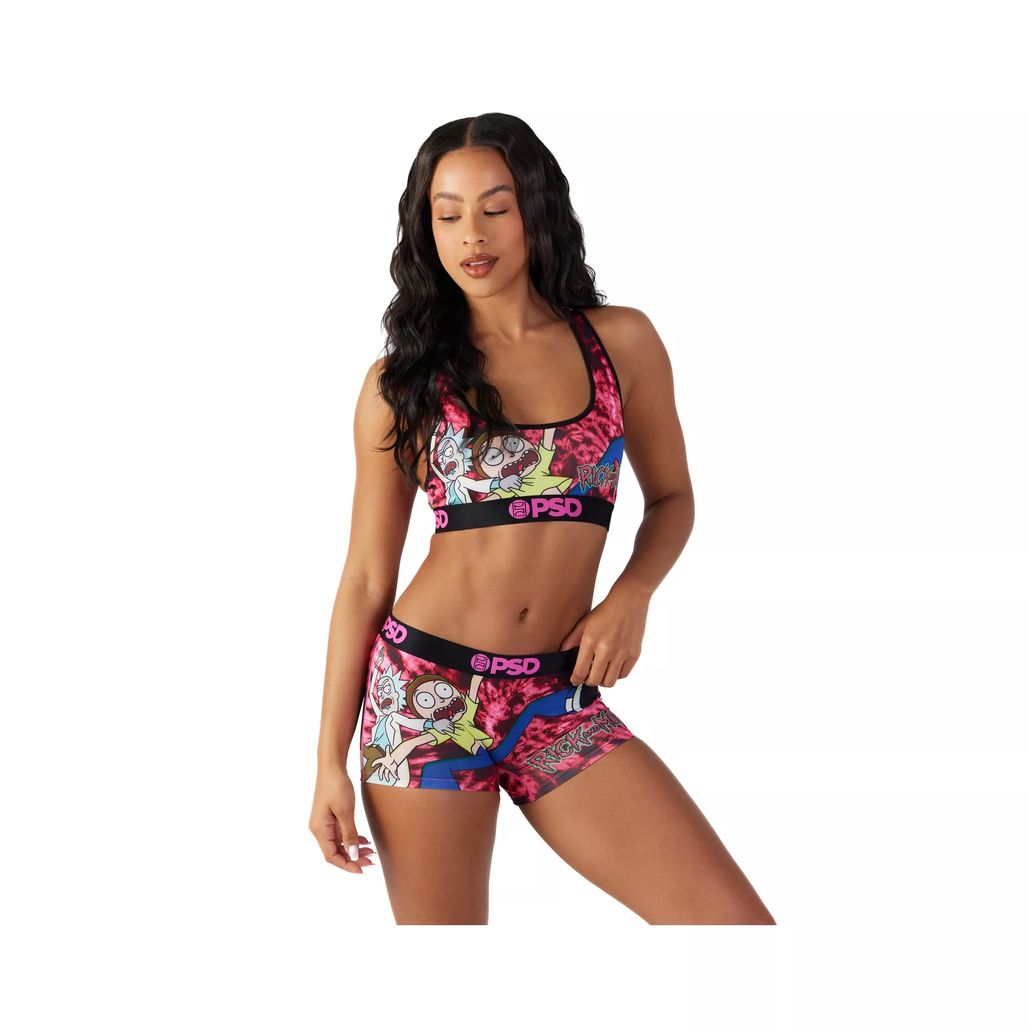 PSD Rick and Morty Pink Boyshorts at Spencer's