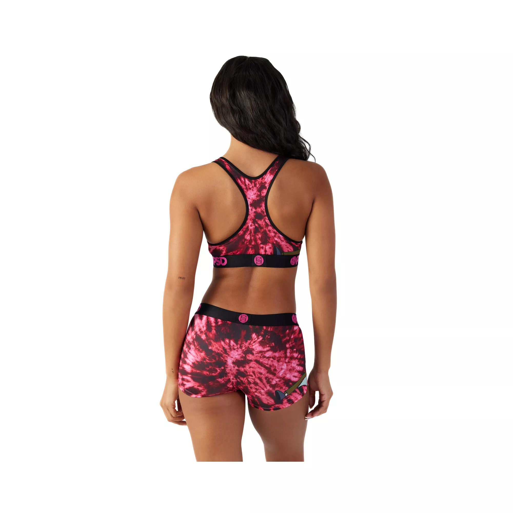 PSD Rick and Morty Pink Sports Bra at Spencer's
