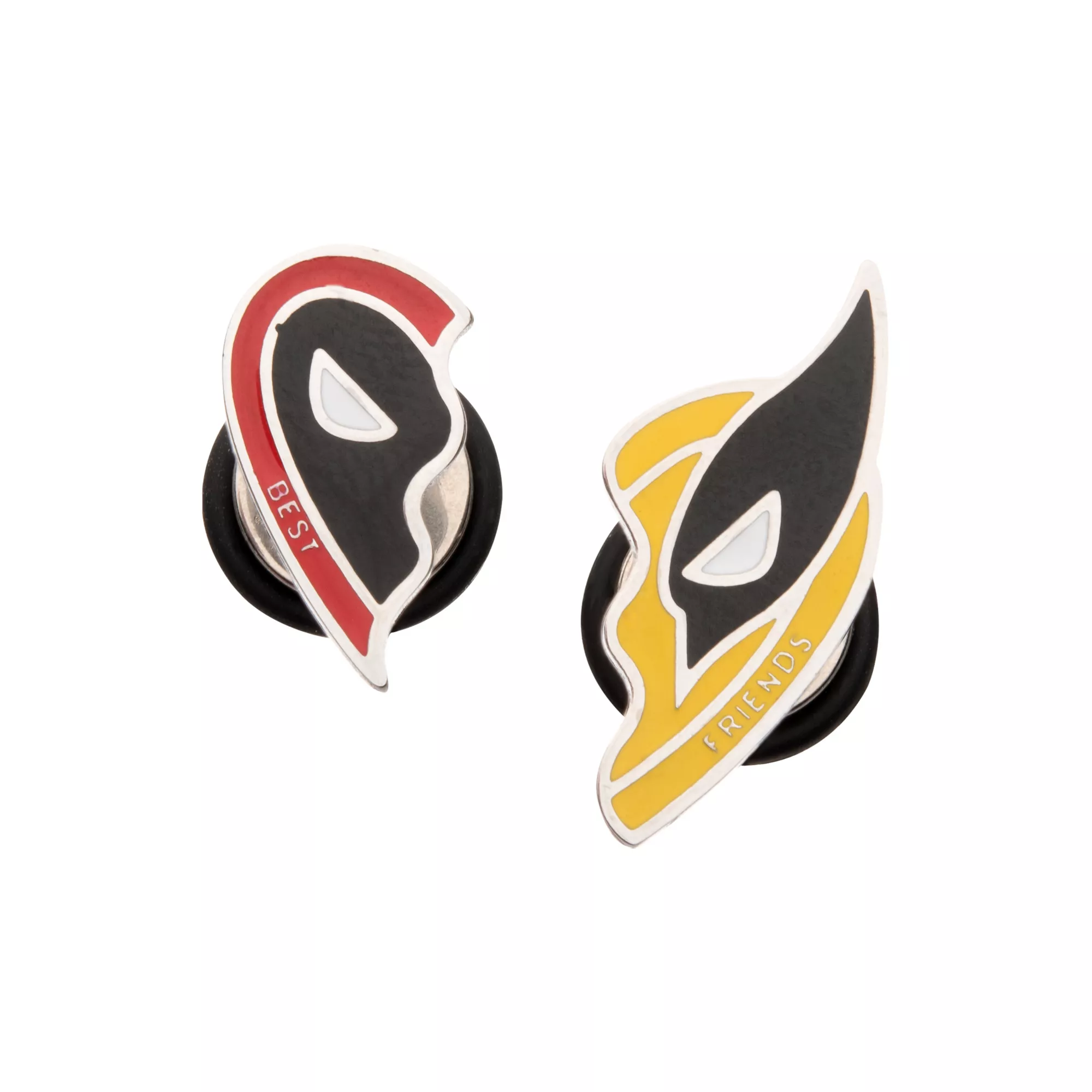 Deadpool Best Friend Heart Fake Plugs - 18 Gauge at Spencer's