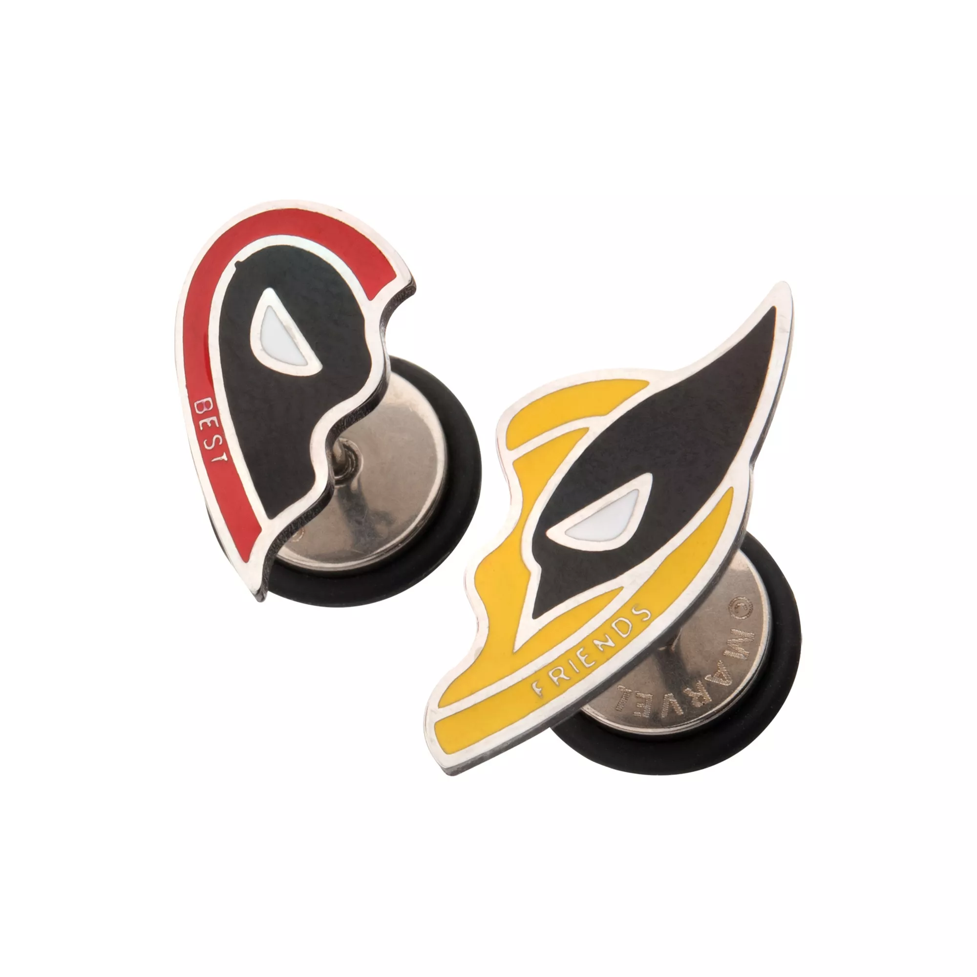 Deadpool Best Friend Heart Fake Plugs - 18 Gauge at Spencer's