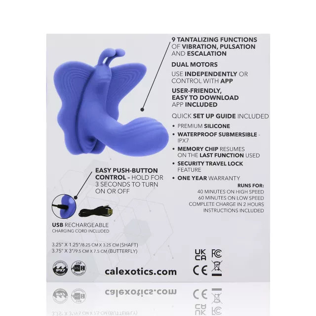 dildos vibrating Layla Rosy Butterfly Clit Stimulator Flapping G-Spot Vibrator main image 0