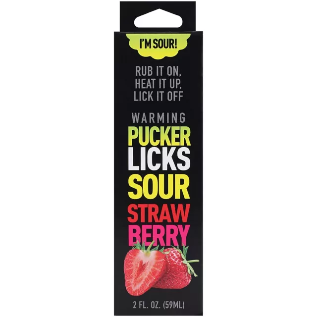 Warming Sour Strawberry Glide 2 oz. - Pucker Licks at Spencer's