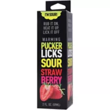 Warming Sour Strawberry Glide 2 oz. - Pucker Licks at Spencer's