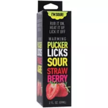 Warming Sour Strawberry Glide 2 oz. - Pucker Licks at Spencer's