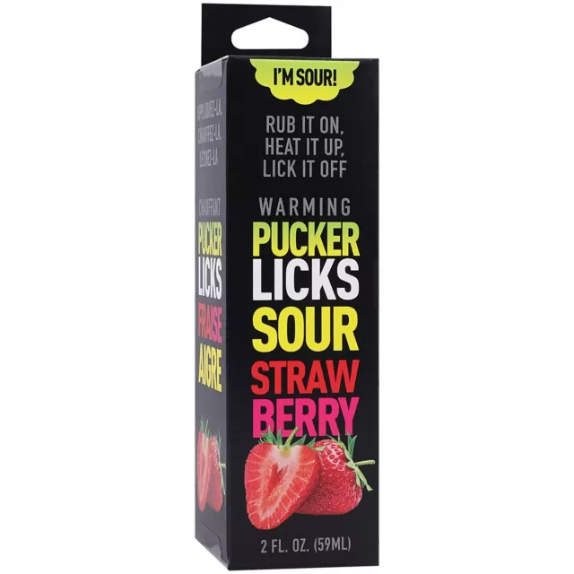 Warming Sour Strawberry Glide 2 oz. - Pucker Licks at Spencer's
