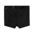 Black Faux Leather Lace-Up Booty Shorts at Spencer's