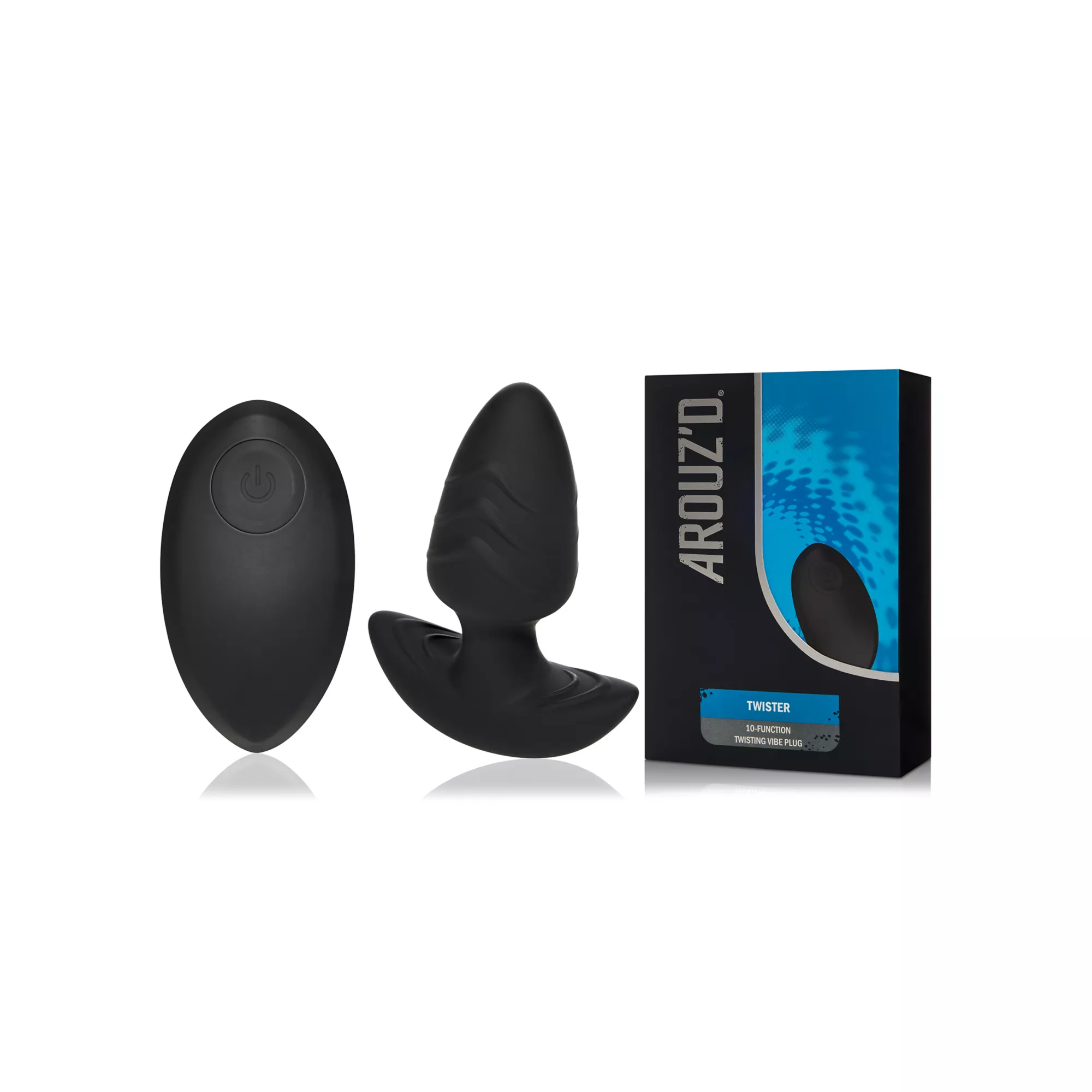 Twister 10-Function Twisting Vibrating Butt Plug 4 Inch - Arouz'd at Spencer's