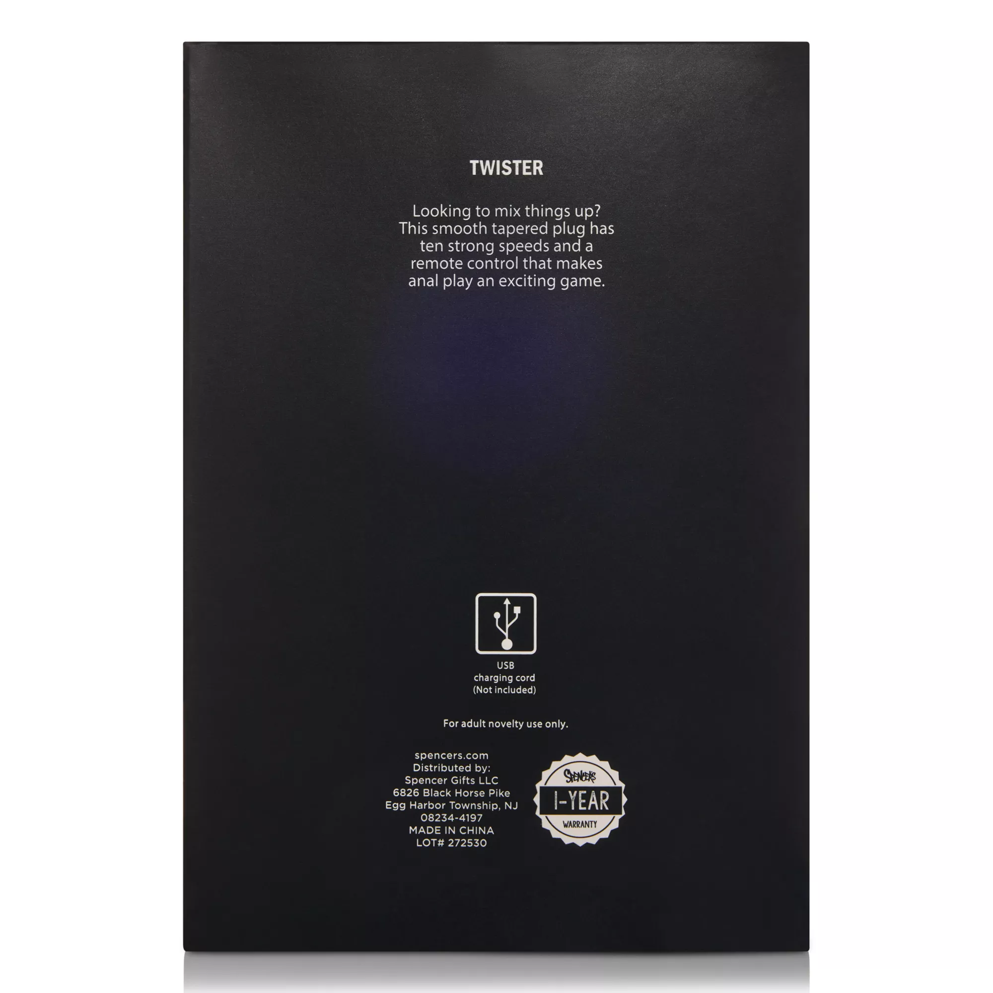 Twister 10-Function Twisting Vibrating Butt Plug 4 Inch - Arouz'd at Spencer's