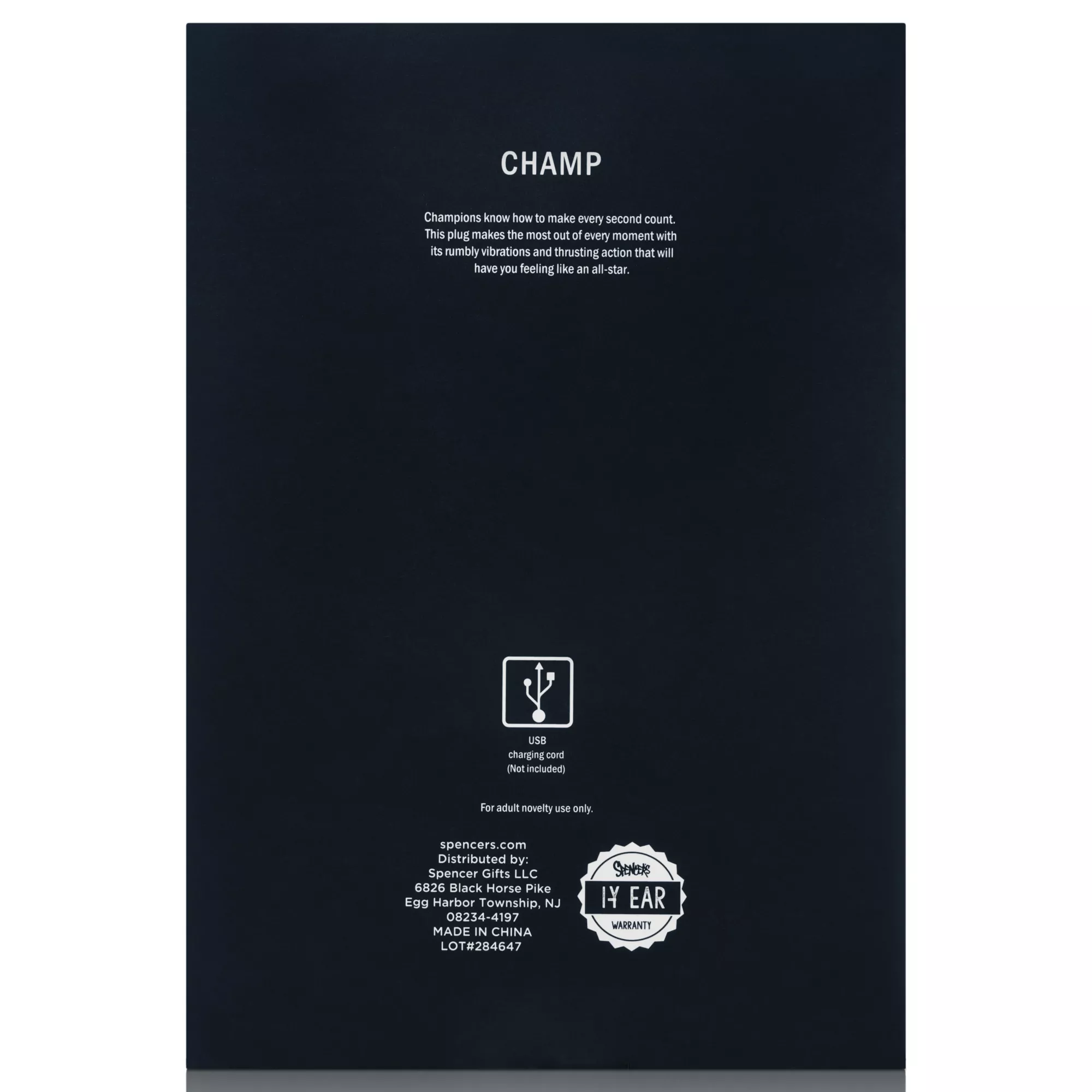 Champ Rechargeable Remote Control Thrusting Prostate Massager at Spencer's