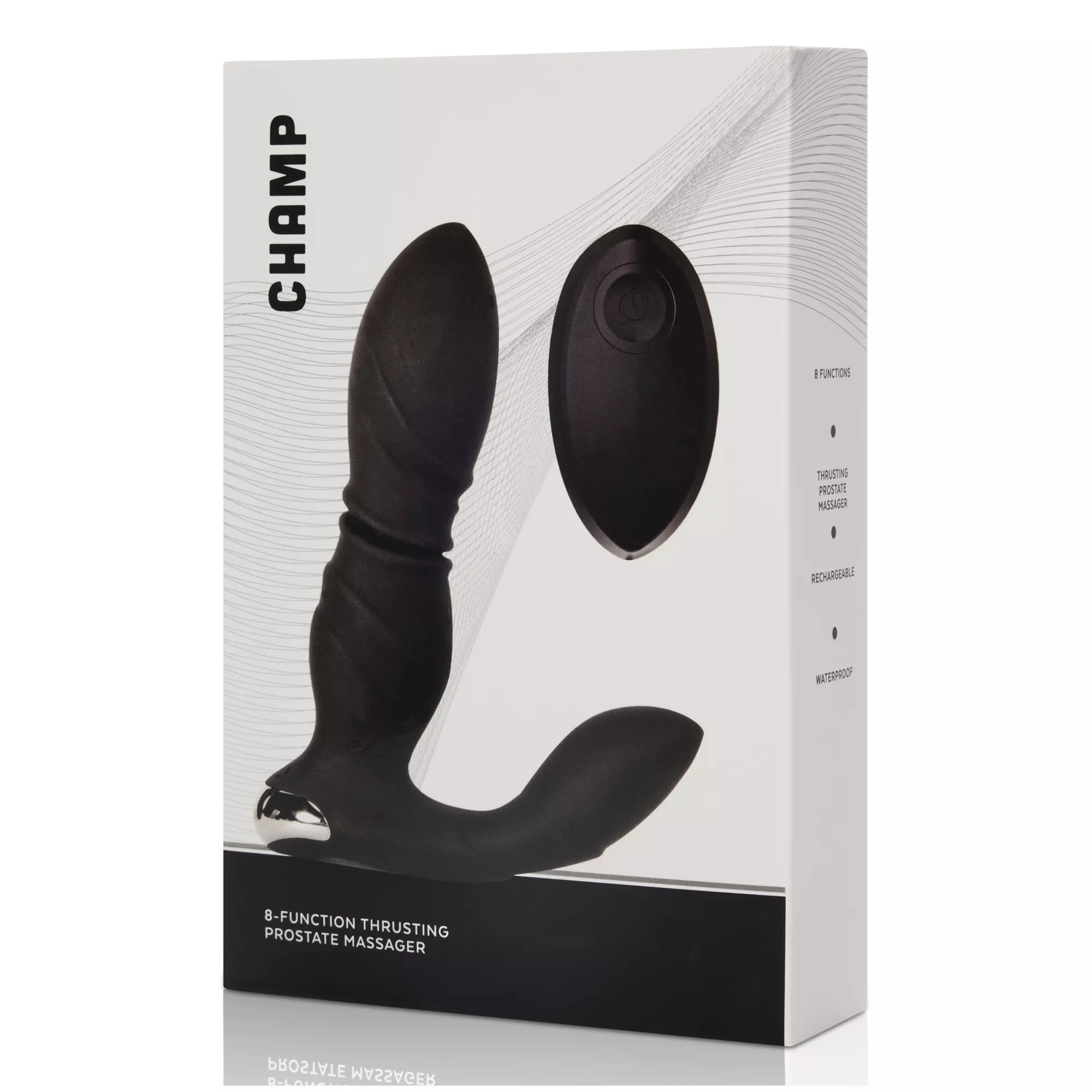 Champ Rechargeable Remote Control Thrusting Prostate Massager at Spencer's
