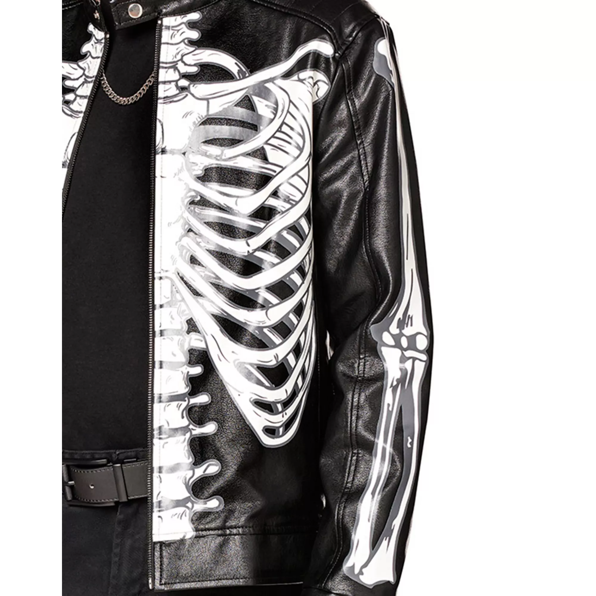 Black Skeleton Jacket at Spencer's
