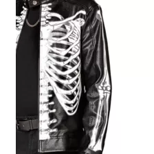 Black Skeleton Jacket at Spencer's
