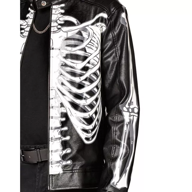 Black Skeleton Jacket at Spencer's