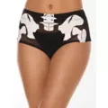 Skeleton Mesh Booty Shorts at Spencer's