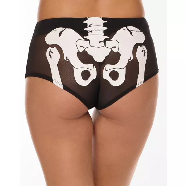 Skeleton Mesh Booty Shorts at Spencer's