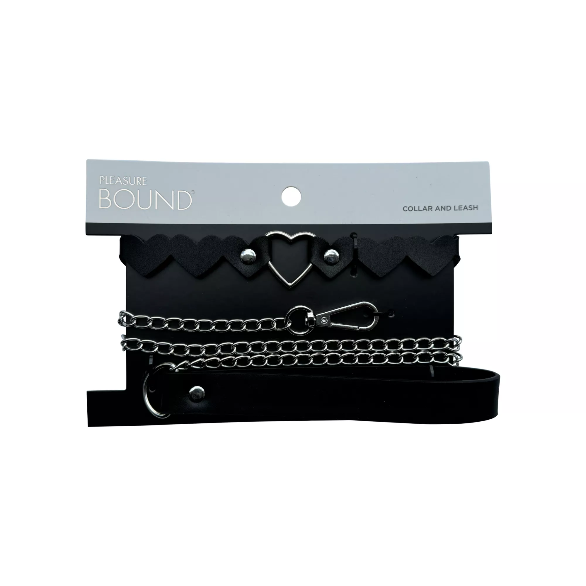 Heart Collar with Leash - Pleasure Bound