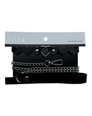 Heart Collar with Leash - Pleasure Bound