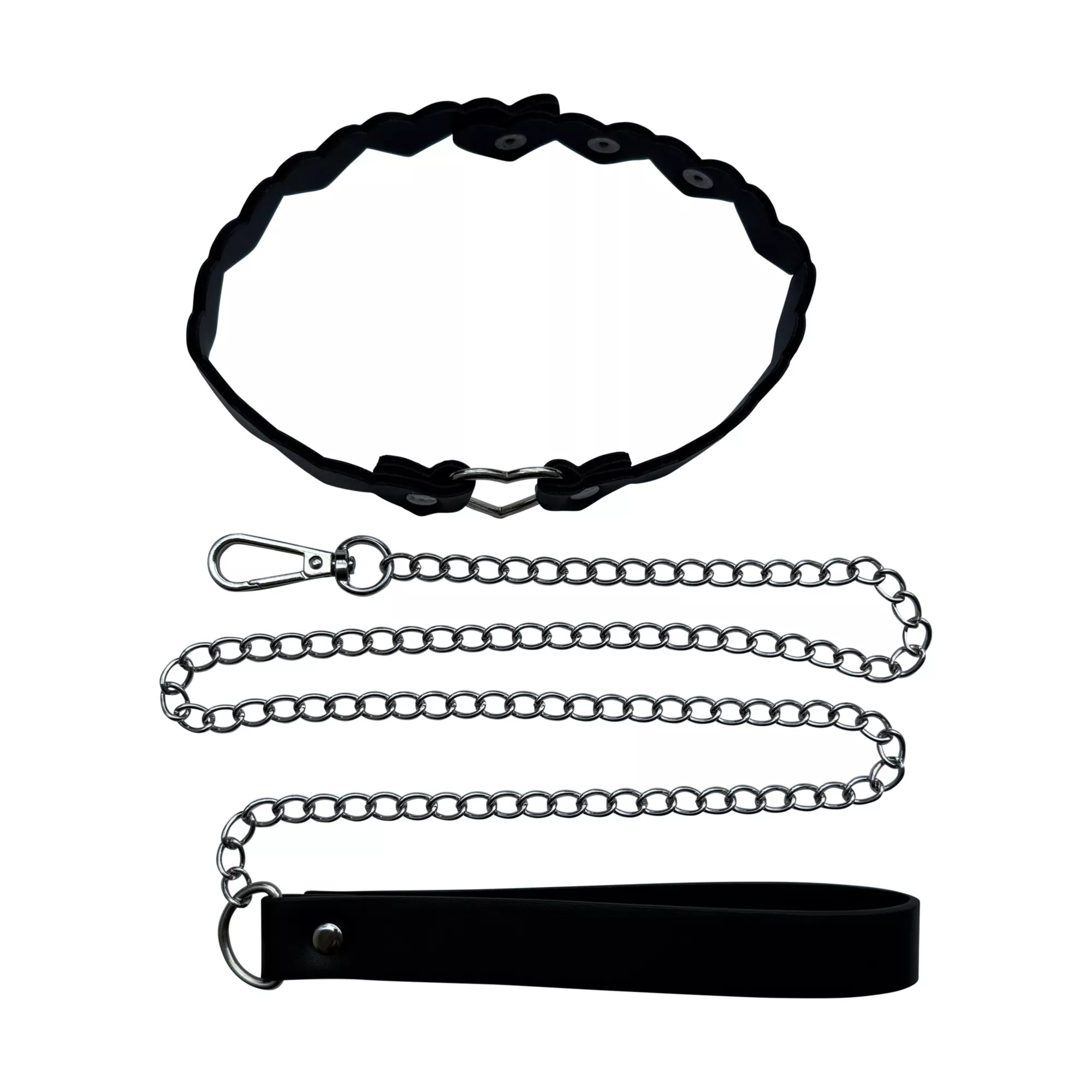 Heart Collar with Leash - Pleasure Bound at Spencer's