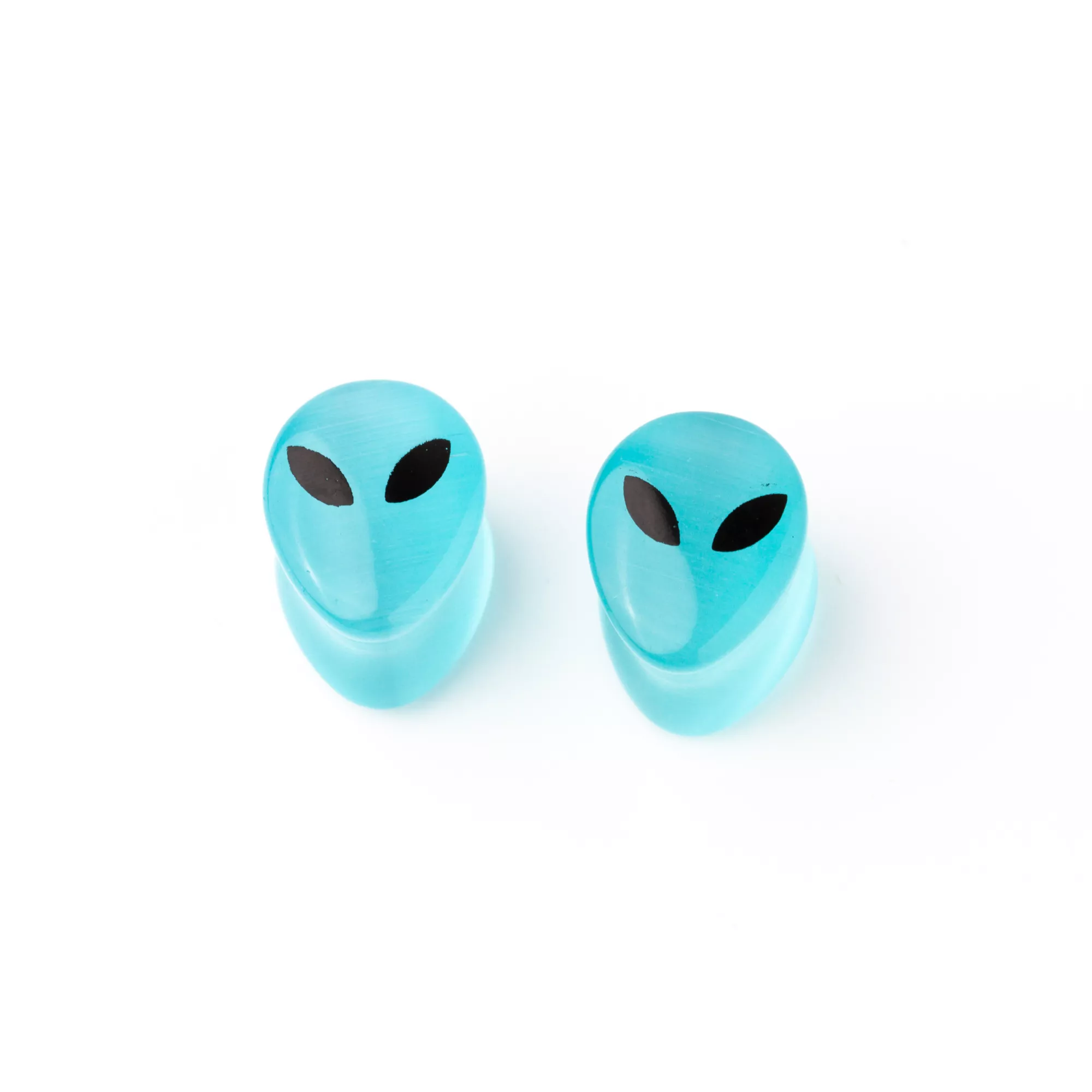 Aquamarine Alien Stone Plugs at Spencer's