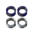 Multi-Pack Purple and Silver Tunnels - 2 Pair at Spencer's