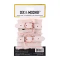 Peach Faux Fur Handcuffs at Spencer's