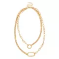 Goldtone Carabiner Necklace at Spencer's