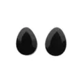 Black Teardrop Glass Plugs at Spencer's