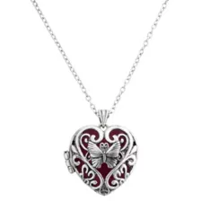 Glow-in-the-Dark Butterfly Locket Necklace at Spencer's