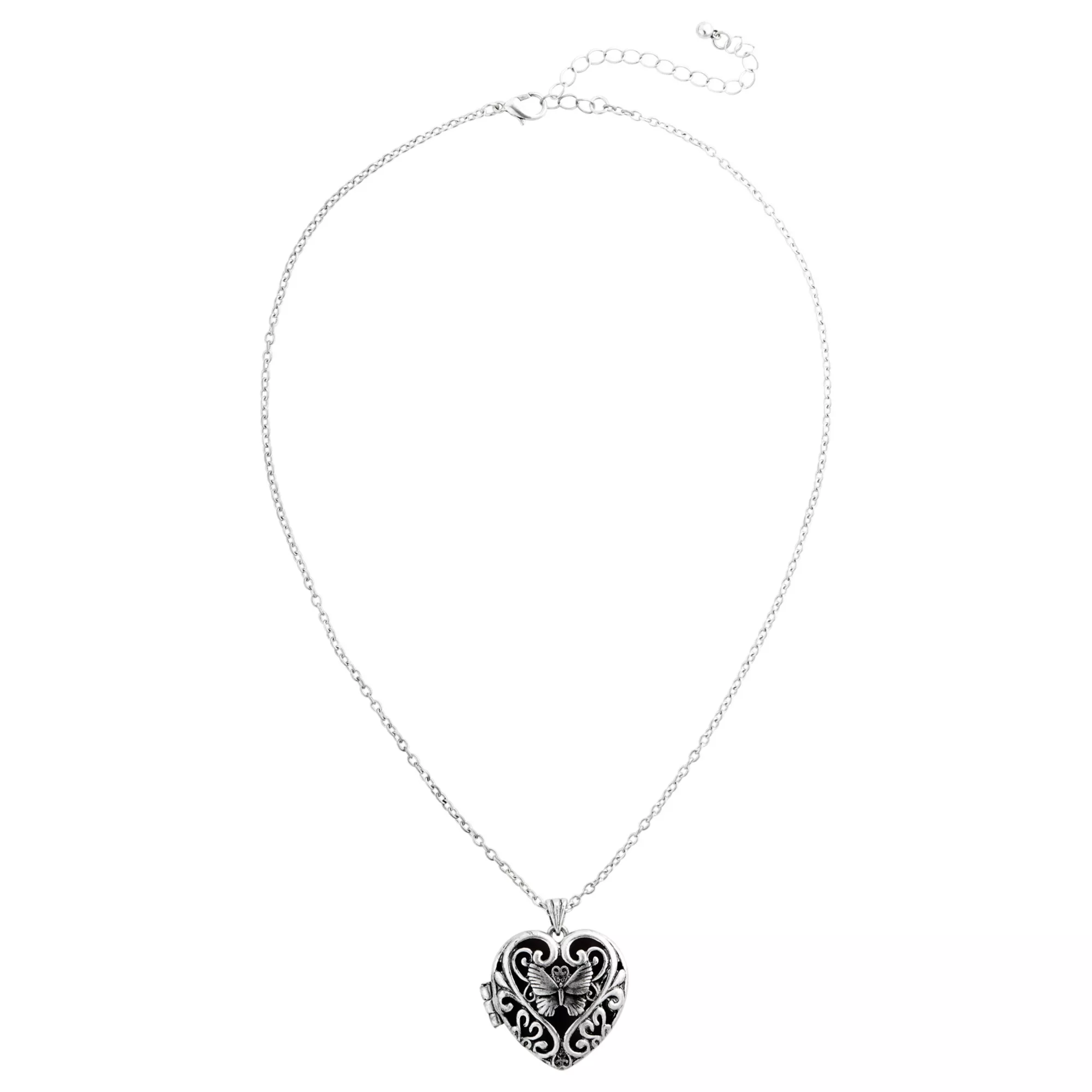 Glow-in-the-Dark Butterfly Locket Necklace at Spencer's