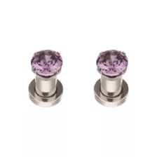 CZ Purple Gem Plugs at Spencer's