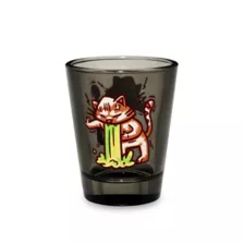 Vomiting Cat Shot Glass - 2 oz. at Spencer's