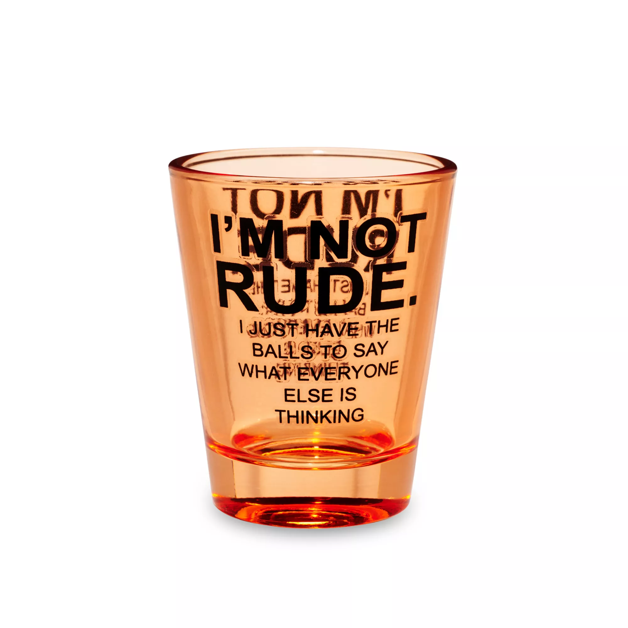 I'm Not Rude Shot Glass - 2 oz. at Spencer's