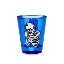 Worried Skeleton Shot Glass - 2 oz. at Spencer's