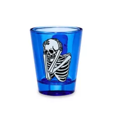 Worried Skeleton Shot Glass - 2 oz. at Spencer's