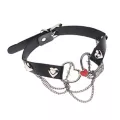 O-Ring Heart Barbed Wire Choker Necklace at Spencer's