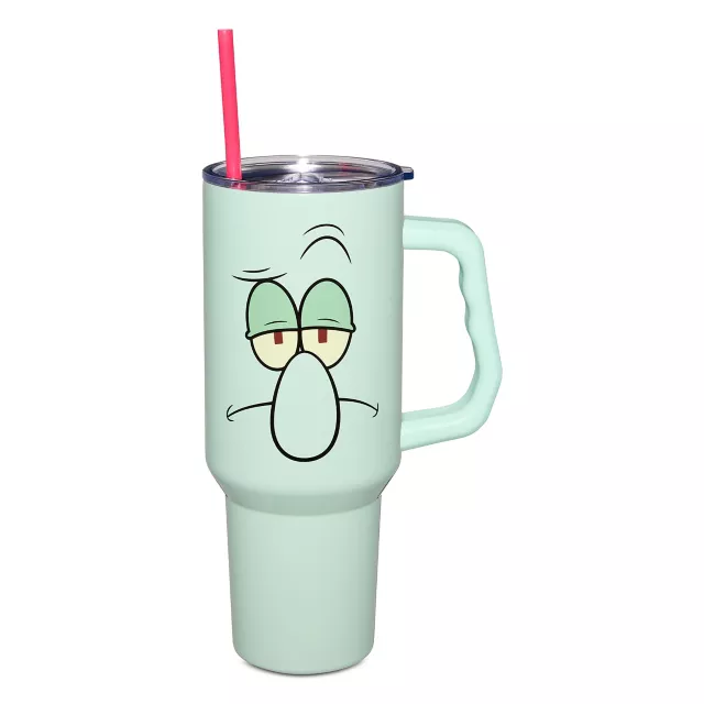 SpongeBob SquarePants Squidward Face Cup with Straw - 40 oz. at Spencer's