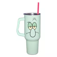 SpongeBob SquarePants Squidward Face Cup with Straw - 40 oz. at Spencer's
