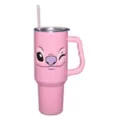 Pink Angel Travel Tumbler with Straw 40 oz. - Lilo & Stitch at Spencer's
