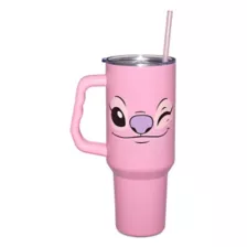 Pink Angel Travel Tumbler with Straw 40 oz. - Lilo & Stitch at Spencer's