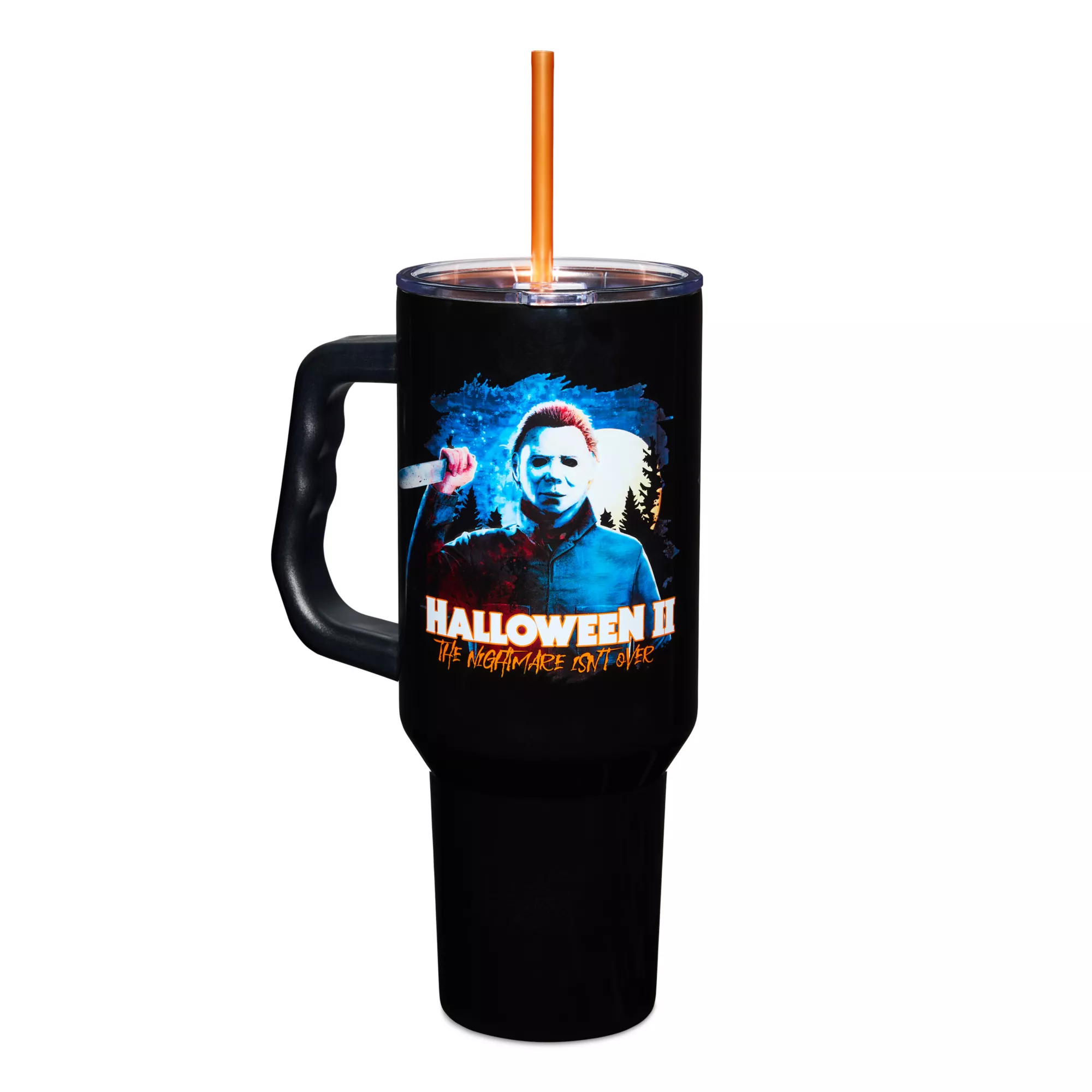 Halloween II Poster Travel Tumbler with Straw - 40 oz. at Spencer's