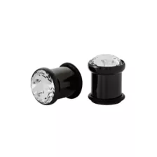 CZ Black Titanium Screw Fit Plugs at Spencer's