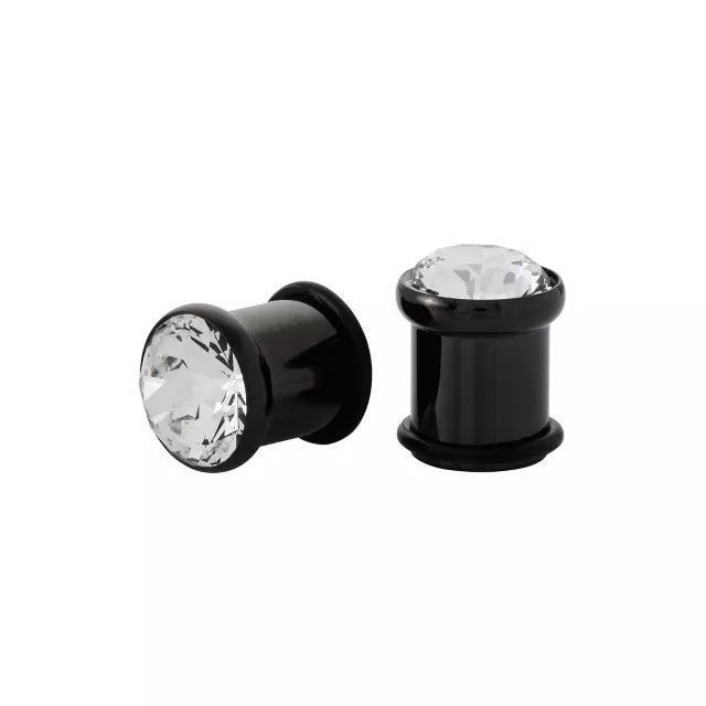 CZ Black Titanium Screw Fit Plugs at Spencer's