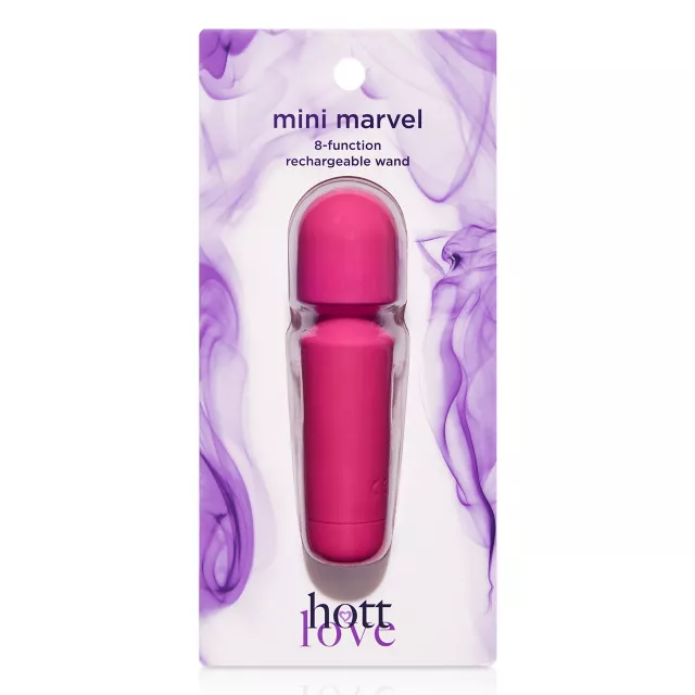 Hott Love Hot Pink Mini Marvel Wand Massager at Spencer's