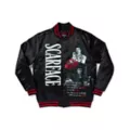 Red and Black Scarface Bomber Jacket at Spencer's